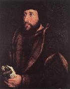 HOLBEIN, Hans the Younger Portrait of a Man Holding Gloves and Letter sg china oil painting reproduction